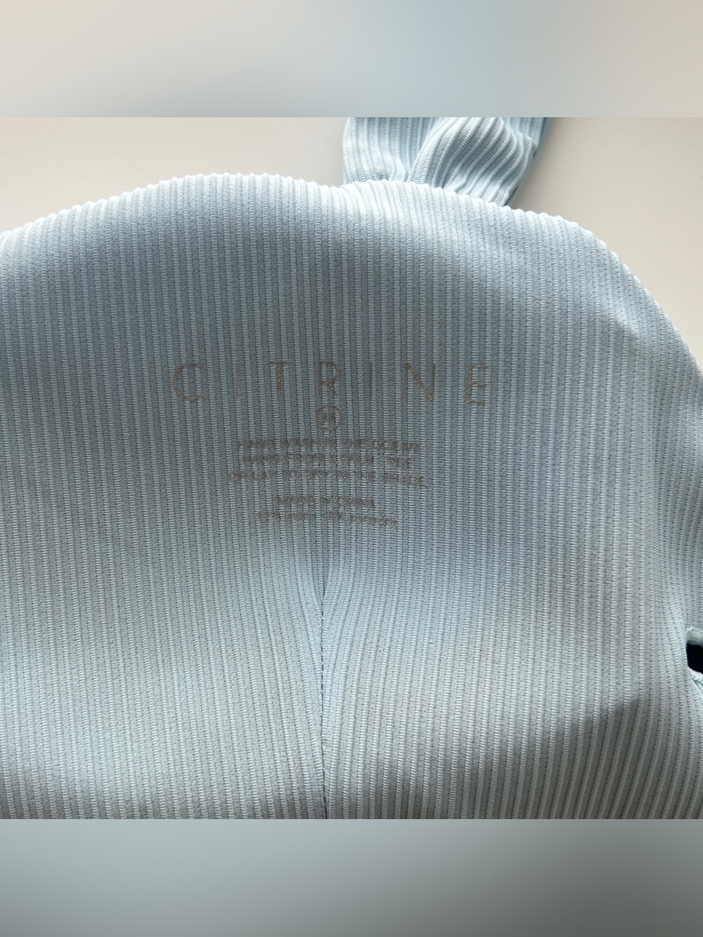 Citrine Rory Ribbed Bikini Top - Picture 3 of 3